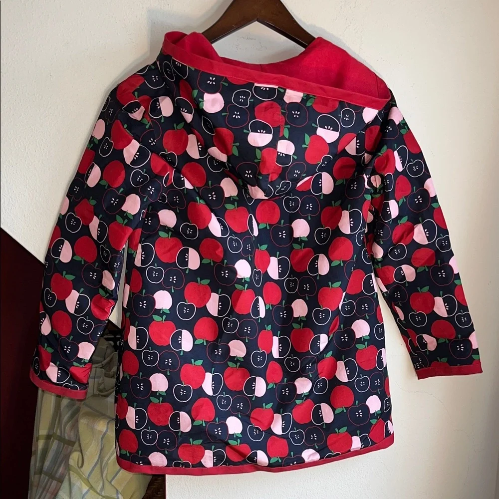 Gymboree Red‎ and Black Apple Print Raincoat